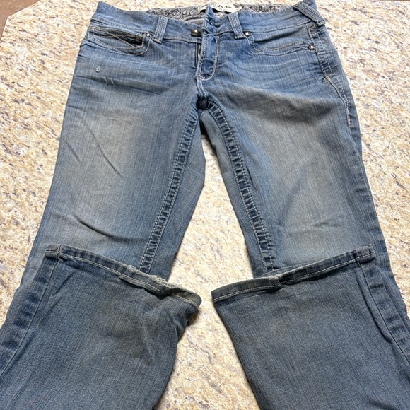 Ariat Denim - Ariat Women's Mid Rise Boot Cut Jeans - Faded Blue, 30L